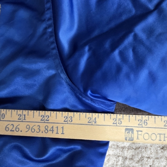 Vintage Starter NFL Los Angeles Rams Button Up Satin Jacket Size Men's Medium M - Picture 14 of 16